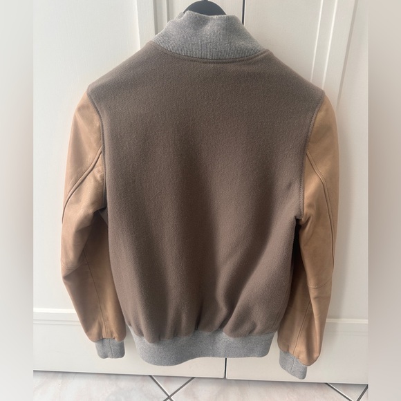 Roots Brown and Tan Bomber Jacket - Picture 3 of 5
